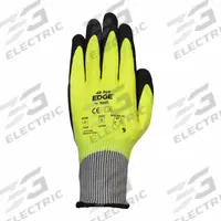 ANSELL Knit Gloves: XS ( 6 ), ANSI Cut Level A7, Palm, Double Dipped, Nitrile, Nitrile, Rough, 1 PR (MPN 48-969). Key specifications — Brand: ANSELL; Glove Hand Style: Left and Right; Touchscreen Compatible: No; Includes Reinforced Thumb Crotch: No; Knit Material Color: Black.