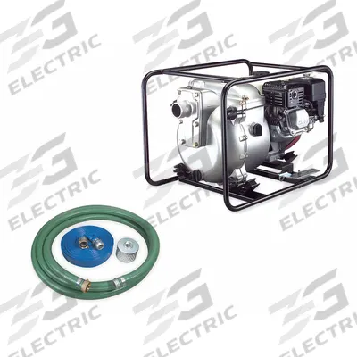 Dayton Engine Driven Pump: 4 13/16 hp, 2 in NPSM, 2 in NPSM - Emergency-Response Engine-Driven Trash Pump Kits