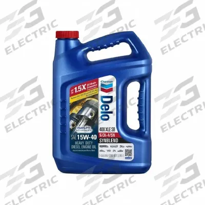 CHEVRON Engine Oil: Synthetic Blend, Not Biodegradable, 1 gal Size, Bottle - Diesel Engine Oil