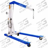 OTC Engine Crane: Engine Crane, 16 7/8 in Chain Lg, Steel, 1.1 ton Load Capacity, 2 Boom Positions (MPN 1819). Key specifications — Lifting Actuator: Pneumatic; Product Type: Engine Crane; Color: Blue; Frame Material: Steel; Brand: OTC.
