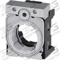SIEMENS Holder: 22 mm Panel Mounting Size, For Series 3SU (MPN 3SU1550-0AA10-0AA0). Key specifications — attr1023385: Black; attr1023392: Holder; attr206594: 3SU1550-0AA10-0AA0; attr1023386: Push Buttons; attr1023389: 3SU; attr1023390: Metal; attr211286: SIEMENS.