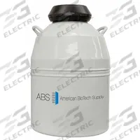 AMERICAN BIOTECH SUPPLY Cryogenic Canister: 34.8 L Capacity, 18 1/4 in Overall Dia, Aluminum (MPN ABS SSC 34). Key specifications — Brand: AMERICAN BIOTECH SUPPLY; Material: Aluminum; Includes: Canister.