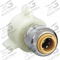 SHARKBITE Push-Fit Adapter Fitting: 1/4 in OD x 1/2 in Pipe Size, Push-to-Connect x NPSM, Brass (MPN U3525LF). Key specifications — Brand: SHARKBITE.