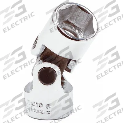 PROTO Flex Socket: 1/2 in Drive Size, 24 mm Socket Size, 6-Point, Std, Chrome - 1/2" Drive Metric Flex Sockets
