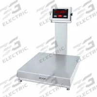 DORAN Industrial Bench Scale: 15 in x 15 in, IP69K, Column-Mounted, 200 lb Wt Capacity - Imperial (MPN 7200XL/15-C20). Key specifications — Connection Ports: 4-20 mA; Readability: 20 g/0.05 lb/1 oz; Brand: DORAN; Weighing Surface Material: 304 Stainless Steel.