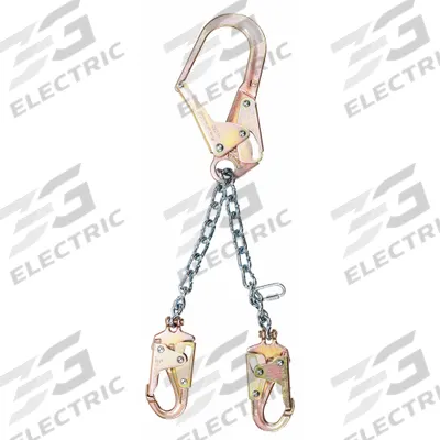 MSA Positioning Lanyard: Stainless Steel Snap Hook, Steel Snap Hook, 13 in Lg - Positioning & Restraint Lanyards