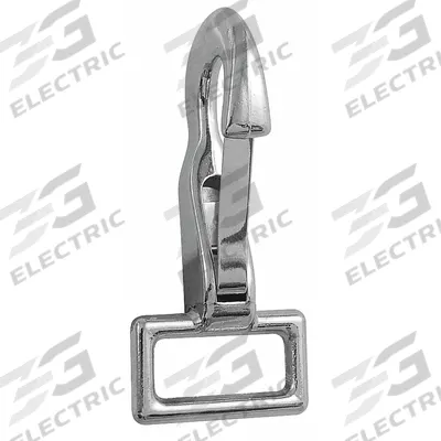 LUCKY LINE PRODUCTS Utility Spring Hook: 1 Snaps, Wire Gate, Zinc - Light Duty Spring Snaps