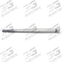 OSG Ball End Mill: Carbide, WXS Coated, 3 Flute, 2 mm Mill Dia, 3 mm LOC, 80 mm OAL (MPN 3095246)