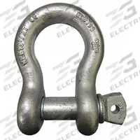 APPROVED VENDOR Anchor Shackle: Anchor Shackle, 27,000 lb Working Load Limit, Carbon Steel, Silver (MPN 55AX87). Key specifications — Body Color: Silver; Brand: APPROVED VENDOR.