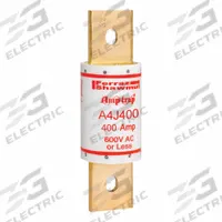 MERSEN Fuse: A4J Series, Class J, Blade Body, Fast-Acting, 400 A, 600 V AC, 300 V DC, Non-Indicating (MPN A4J400). Key specifications — Series: A4J; Brand: MERSEN.