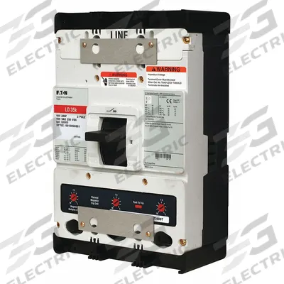 EATON Molded Case Circuit Breaker: 600 A Amps, 65kA at 240V AC, Fixed, ABC, Line/Load Lug - LD-Frame Eaton Molded Case Circuit Breakers