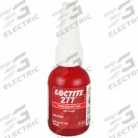LOCTITE High-Strength Threadlocker: 277, Red, Oil Tolerant, 0.34 fl oz, Bottle, 1 EA (MPN 231089)