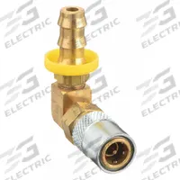 PARKER Hydraulic Quick Connect Hose Coupling: 1/4 in Coupling Size, Brass, 11.36 lpm Max. Flow Rate (MPN PC216AV-BP). Key specifications — Body Material: Brass; Brand: PARKER.