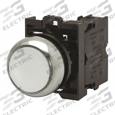 EATON Illuminated Push Button: Illuminated, Flush Profile, Non-Metallic, 22 mm - Illuminated Flush-Mount Push Buttons