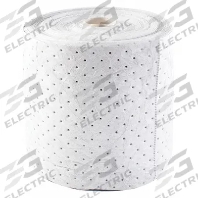 CONDOR Sorbent Roll: Polypropylene, White, 150 ft Roll Lg - Sorbent Rolls