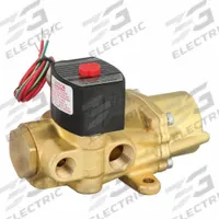 REDHAT Solenoid Valve: 4-Way, 3/8 in Pipe Size, 110V AC/120V AC, Explosion Proof/Watertight (MPN EF8344G072). Key specifications — Pipe Size: 3/8 in; Voltage: 120V AC; Brand: REDHAT; Coil Enclosure: Explosion Proof.