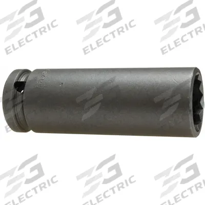 APEX Power Socket: Friction, 1/4 in Drive Size, 5/16 in Socket Size, 8-Point - SAE Power Sockets