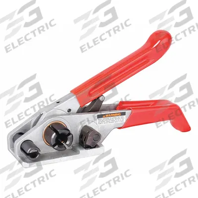 MIP Strapping Tensioner: Heavy Duty, Fits 1/2 in - 3/4 in Strap Wd, Handle Grip - Manual Tools for Poly Cord Strapping