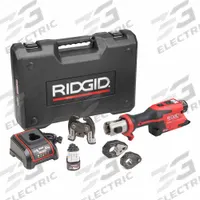 RIDGID Cordless Press Tool Kit: 12V, Compact, Inline, Black Steel/Copper/PEX/Stainless Steel (MPN 78218). Key specifications — attr518742: RP 251; attr525712: Megapress Rings 1/2 in, 3/4 in; attr518712: (2) Batteries.