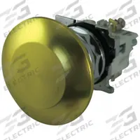EATON Mushroom Head Push Button: Non-Illuminated, Mushroom Head Profile, Metallic, 30 mm, 1NO/1NC (MPN 10250T33Y). Key specifications — Brand: EATON; Action: Momentary; Series: 10250T; Push Button Material Type: Metallic.
