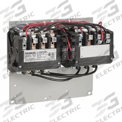 Siemens Magnetic Contactor: Reversing, 3 Poles, NEMA Size 1-3/4, 40 A - Reversing NEMA Contactors