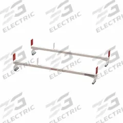 WEATHER GUARD Van Roof Rack: Aluminum, 12 in Overall Ht, 2 in Overall Lg, 60 in Overall Wd, White (MPN 218-3-03). Key specifications — Includes: Velcro Straps; Material: Aluminum; Finish: Powder-Coated; Brand: WEATHER GUARD; Color: White.