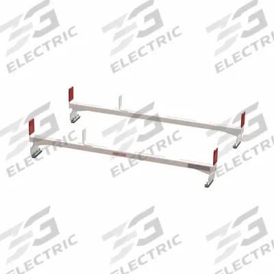 WEATHER GUARD Van Roof Rack: Aluminum, 12 in Overall Ht, 2 in Overall Lg, 60 in Overall Wd - Van Roof Racks