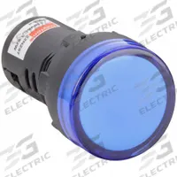 DAYTON Raised Panel Light: 22 mm Panel Mounting Hole Dia, LED, Raised Head (MPN 22NZ07). Key specifications — Brand: DAYTON; Electrical Connection: M3.5 Screw.