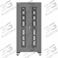 DURHAM MFG Charging Cabinet: 36 in x 24 in x 78 in, & Keyed, Gray, Assembled, Shelves. Key specifications — attr63888: DURHAM MFG; attr87811: Ventilated; attr87807: Gray; attr87808: Assembled.