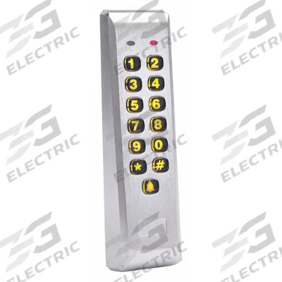LINEAR Electromagnetic Access Keypad: 6 1/2 in Ht, 1 1/8 in Dp, 1 11/16 in Wd - Keypads