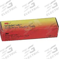 3M Wire Marker Tape Refill: J, Black on White, 576 Labels, Polyester Film, -40°F to 250°F, 50 PK (MPN SDR-J). Key specifications — Legend: J; Label Material: Polyester Film; Brand: 3M; Color: Black on White.