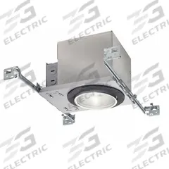 Downlight: New Construction, 4 in Dia, 1,400 lm, 3000K, 17.3 W, 120V AC (MPN IC1LED G4 14LM 30K 90CRI 120 FRPC). Key specifications — Voltage: 120V AC; Trim Color: Available Separately; Brand: LITHONIA LIGHTING; Ceiling Type: Flat Ceiling; Reflector or Baffle Color: No Reflector or Baffle; Trim Style: Available Separately; Dimmable: Yes; Color Temperature: 3000K.