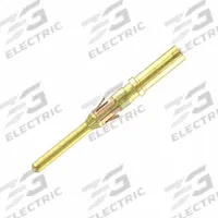 SOURIAU Crimp Contact: Machined, #16, Male, 30 to 28 AWG, Max 1.00 mm2 Insulator, Crimp, 750V, Gold (MPN RM28M1K). Key specifications — Connection Type: Crimp; Contact Size: #16; Product Packaging Form: Loose Contact; Wire Size (mm2): 0.05-0.08 mm2; Brand: SOURIAU; Pole Material: Copper Alloy; Wire Size: 30 to 28 AWG; Compatible with Series: UTP.
