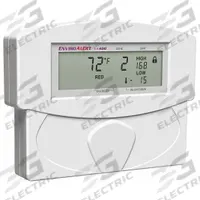 WINLAND ELECTRONICS Temperature Alarm: -58°F to 299°F, Plug-In, Std 2-Gang Box (MPN EA400-24). Key specifications — Mounting Type: Standard 2-Gang Box; Contact Rating: 1 A @ 30V DC (Configurable); Brand: WINLAND ELECTRONICS.