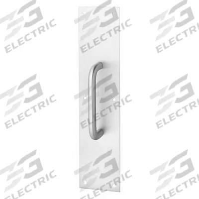ROCKWOOD Door Pull Plate: 3 in Wd, 12 in Ht - Standard Door Pulls