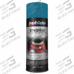 DUPLI-COLOR Automotive Paint: Interior, Engine Accessories/Engine Blocks, Solvent, Solvent-Based (MPN EDE161907). Key specifications — Color: Chrysler Green; Coverage Area: 12 to 15 sq ft; Compatible Surface Material: Metal; Finish Texture: No Texture; Sheen: Gloss; Surface Texture: Smooth; Brand: DUPLI-COLOR.