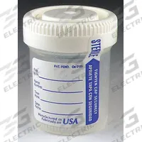 GLOBE SCIENTIFIC Airtight Jar: 2 fl oz Capacity - oz, 60 mL Capacity - mL, Sterile, Polypropylene (MPN 6523). Key specifications — Closure Color: White; Closure Included: Yes; Mouth Size: Wide; Sterile/Non-Sterile: Sterile.