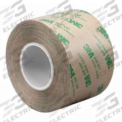 3M Transfer Tape: 3 in Wd, 5 yd Lg, 5.2 mil Thick, Polycoated Kraft Paper - General Purpose Adhesive Transfer Tape