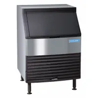KOOLAIRE Ice Machine: Half Dice, 169 lb Ice per Day, Air Cooled, 38 1/2 in Ht, 26 in Wd, Gray (MPN KYF0150A). Key specifications — attr1277432: 115V; attr1280375: No; attr1277431: Ice Scoop.