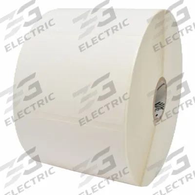 ZEBRA Barcode Printer Labels: 4 in Label Wd, 3 in Label Ht, White, 1 in Core Dia. - Desktop Thermal Transfer Labels