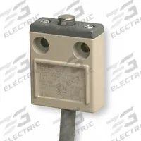 OMRON Plunger Limit Switch: Plunger Actuator, Momentary, 0.39 in Roller Dia, Metallic, Plunger, D4C (MPN D4C1601). Key specifications — Manufacturer Part Number: D4C1601; Brand: OMRON; Electrical Connection: 9.8 ft Cable (SJT(O)); Action: Momentary; Series: D4C; Body Material Type: Metallic; Actuator Type: Plunger.