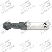 OSG Ball End Mill: Carbide, TiAlN Coated, 2 Flute, 3/4" Mill Dia, 1-1/2" LOC, 4" OAL (MPN HP421-7500-BN)