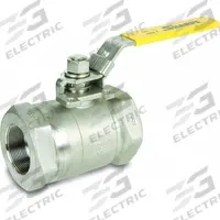 SHARPE Manual Two-Way Ball Valve: 3/8 in, Stainless Steel, Straight Valve Body, FNPT x FNPT, Delrin (MPN 4353011320). Key specifications — Brand: SHARPE; Handle: Locking Lever.