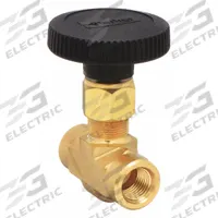 PARKER Needle Valve: Inline Valve Body, Brass, Integral Bonnet, 1/4 in Pipe Size, FNPT x FNPT, NPT (MPN 4F-V6LR-B). Key specifications — For Media: Oil; Standards: ISA S75.02; Brand: PARKER; Valve Series: V; Stem Type: V-Stem; Connection Gender - Side 2: Female; Connection Gender - Side 1: Female; Connection Type - Side 1: NPT.