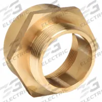 MOON AMERICAN Fire Hose Adapter: 1 1/2 in_2 in Compatible Pipe Size, NPT x NH, Straight, Brass, Hex (MPN 357-2061521). Key specifications — attr660750: NPT x NH; attr660755: 2 in x 1-1/2 in.