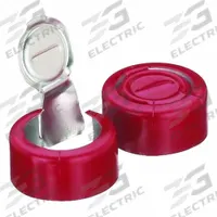 Lab Bottle Caps: 13 mm Dia, Red, Aluminum, Unlined, 1,000 Closures Included, Colored (MPN 224192-06). Key specifications — Clarity: Colored; Septa Included: No; Vented: No; Brand: WHEATON; Closure Color: Red; Closure Liner Material: Unlined.