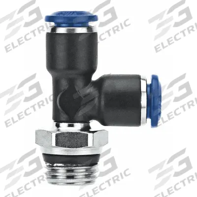 AIGNEP USA Push-Fit Adapter Fitting: 10 mm OD x 1/4 in Pipe Size - Stainless Steel Tube Fittings