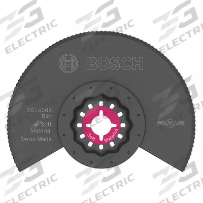 BOSCH Oscillating Tool Blade: 4 in Blade Wd, 3 in Overall Lg - Starlock Mounted Blades