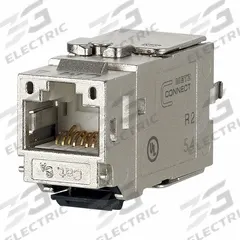 METZ CONNECT Keystone Module: Cat6A, Data/HDBaseT/Power, 8 Poles, Straight, Cable, Female Straight (MPN 130B21-E). Key specifications — Housing Material: Zinc Die-Cast; Mounting Type: Cable; Connector Color: Metallike; Performance Category: Cat6A; Application: HDBaseT; Connection Type: Insulation Displacement; Connector Gender: Female; Connector Orientation: Straight.