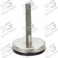 GLIDE RITE Male-End Leveling Mount: Fixed Stud, 3/8"-16 Thread Size, 2.4 in, 250 lb Capacity (MPN SG07-EL). Key specifications — Finish: Plain; Base Shape: Round; Load Capacity: 250 lb; Thrust Pad Material: Rubber.